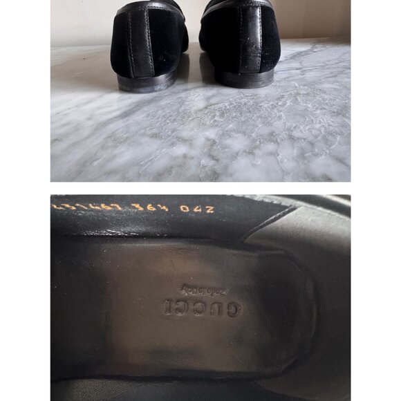 WOMENS 36 1/2 - GUCCI HORESEBIT VELVET LOAFER - Worn Once - Picture 3 of 14